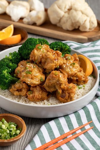 Orange Chicken Rice Bowls