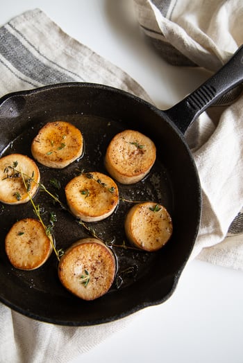 Trumpet Mushroom: Scallops With Brown Butter and Thyme